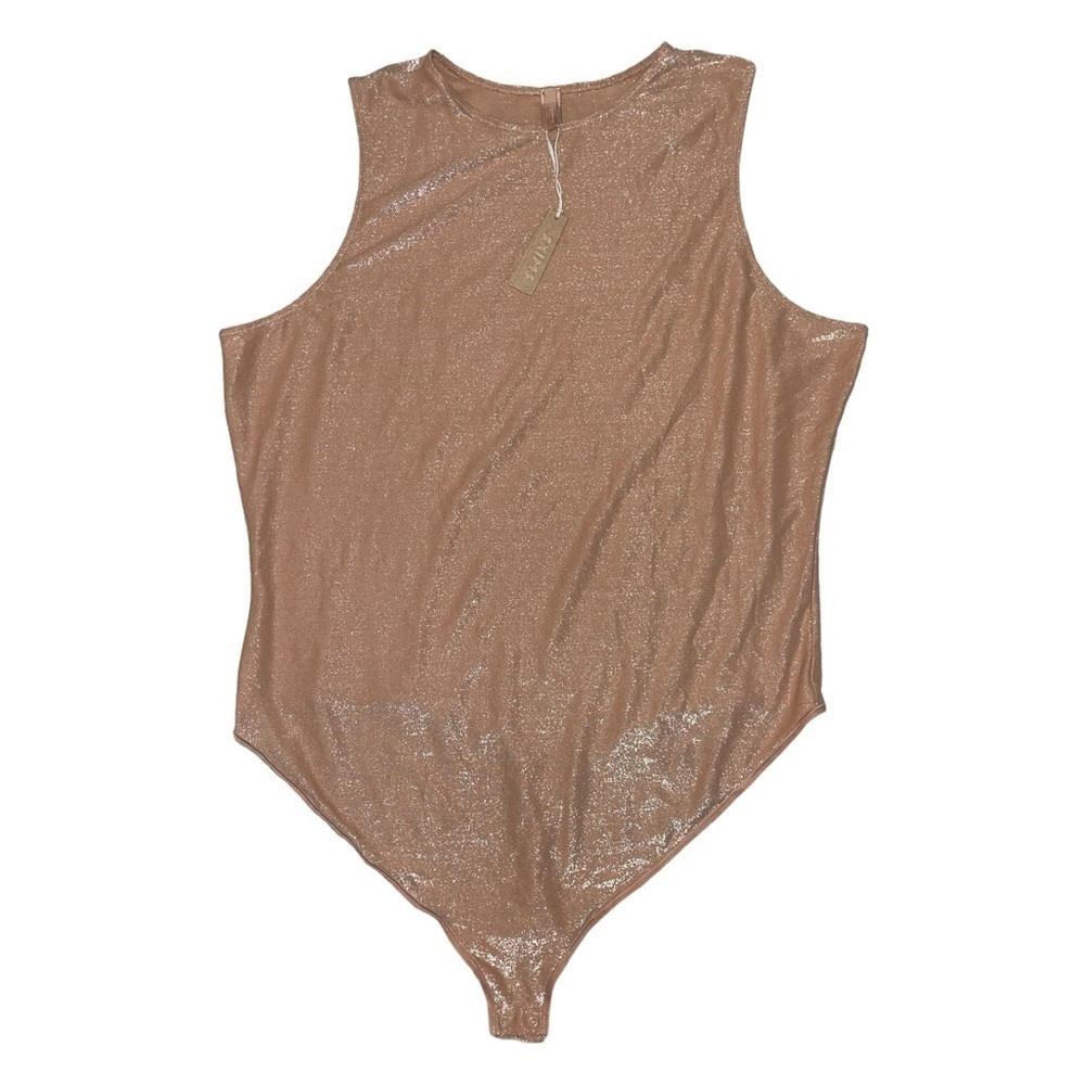 Skims NWT essential crewneck sleeveless ochre bodysuit women’s plus size 4X